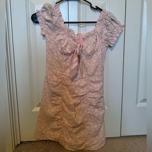 Princess Polly Pink Floral Dress Size 4